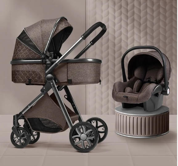 Lightweight Folding Baby Stroller | Newborn-Ready with Dual Shock Absorptionr