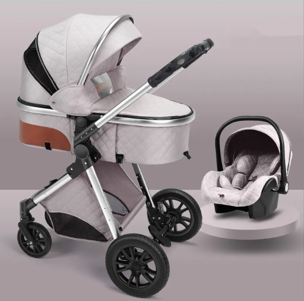 Lightweight Folding Baby Stroller | Newborn-Ready with Dual Shock Absorptionr