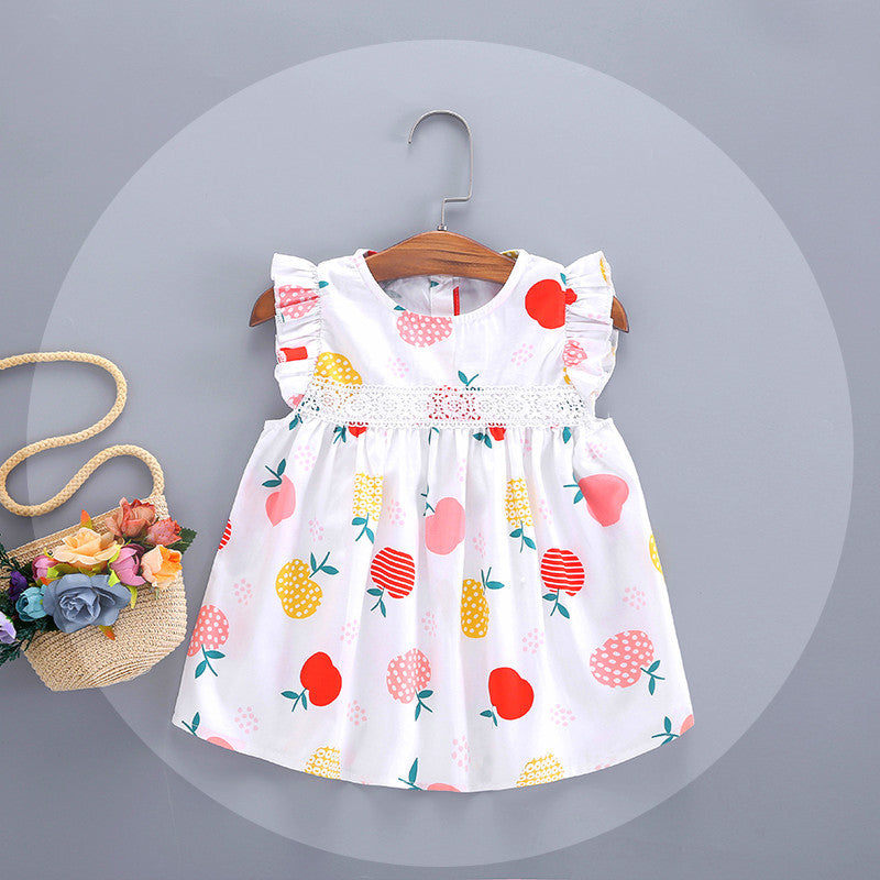 Pineapple Print Baby Dress