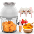 X-Bosak 13-Piece Baby Food Maker Set | Glass Bowl & 8-Leaf Stainless Steel