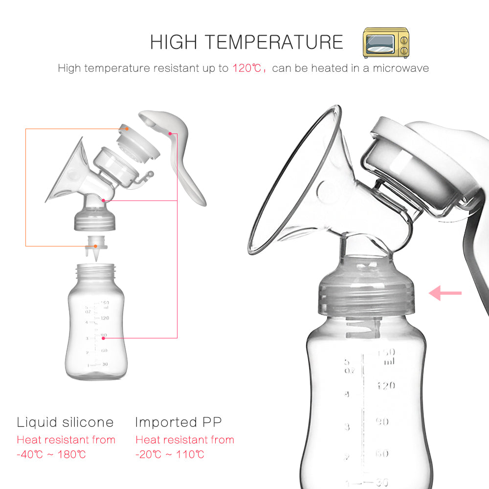 Manual Breast Pump | Ergonomic & BPA-Free Portable Milk Extractor