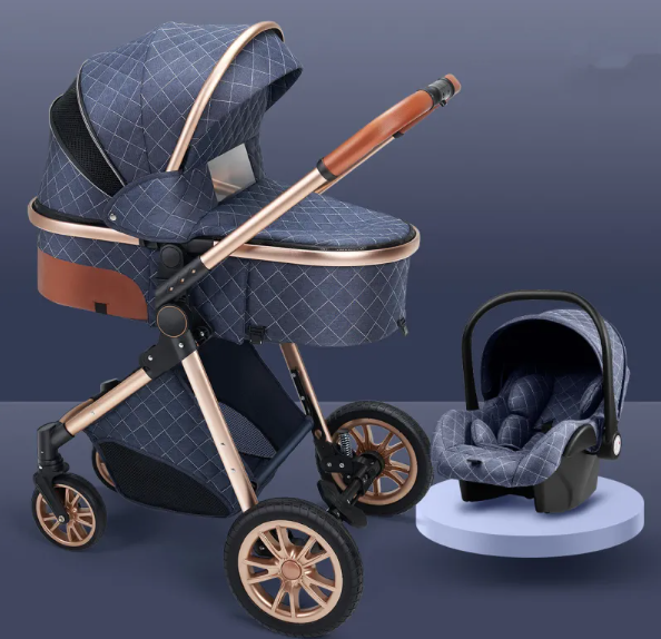 Lightweight Folding Baby Stroller | Newborn-Ready with Dual Shock Absorptionr