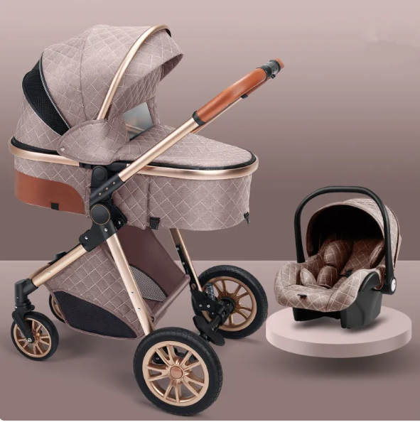 Lightweight Folding Baby Stroller | Newborn-Ready with Dual Shock Absorptionr