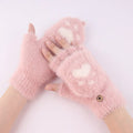 Winter Cat Claw Knit Gloves