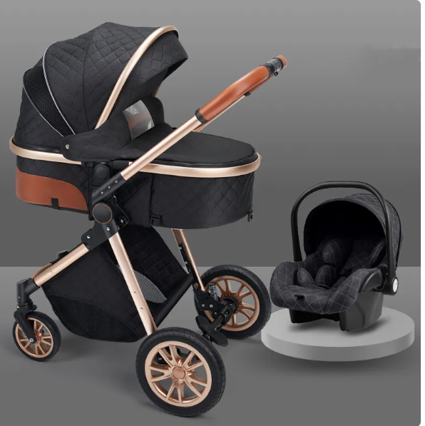 Lightweight Folding Baby Stroller | Newborn-Ready with Dual Shock Absorptionr