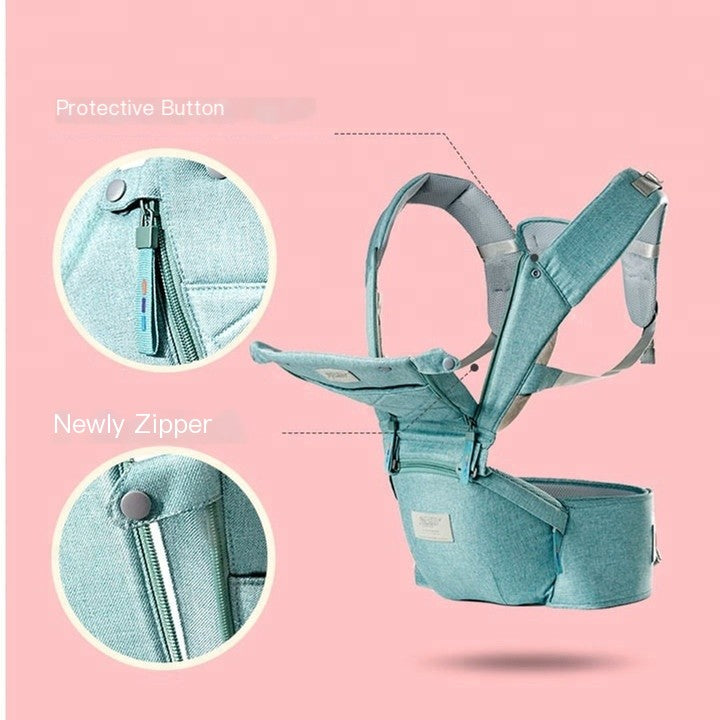 3-Step Ergonomic Baby Hip Seat Carrier | Lightweight & Breathable