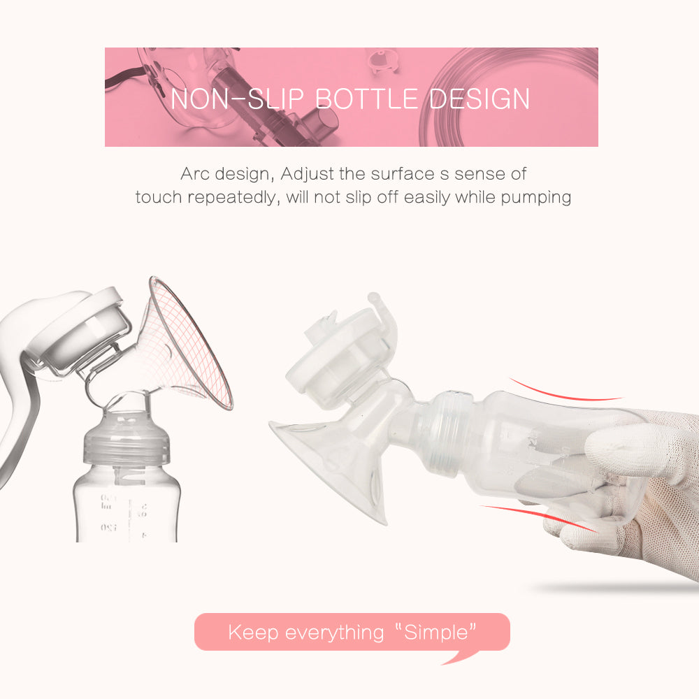 Manual Breast Pump | Ergonomic & BPA-Free Portable Milk Extractor