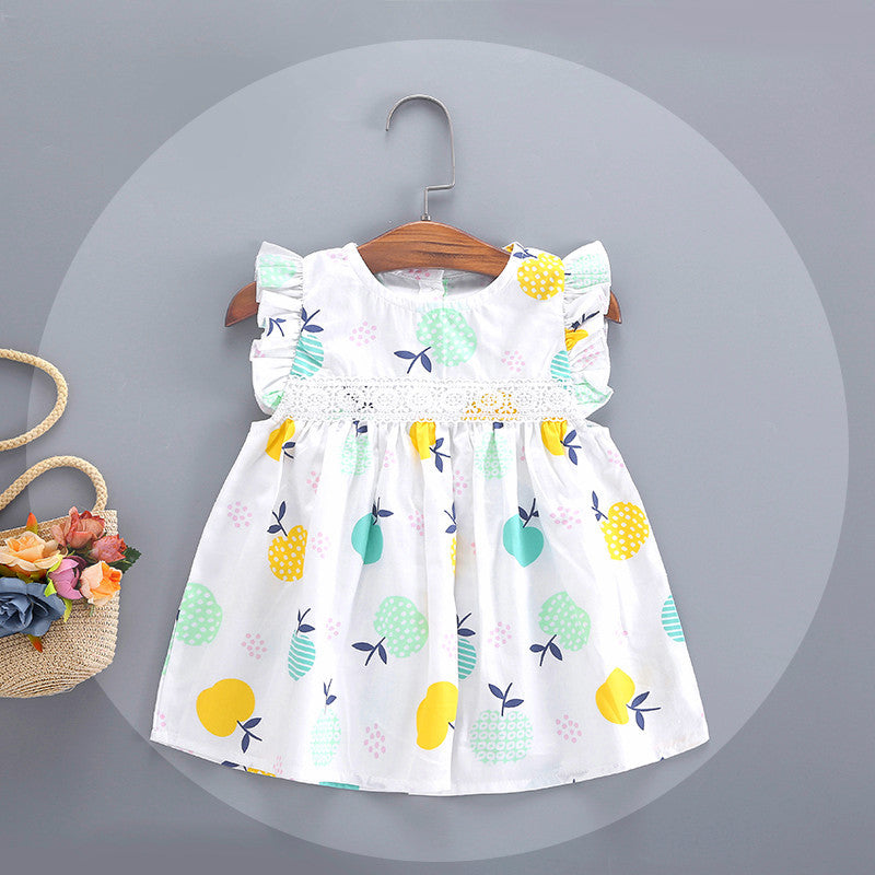 Pineapple Print Baby Dress