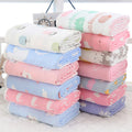 6-Layer Pure Cotton Gauze Baby Bath Towel | 110x110cm Multi-Use Wrap