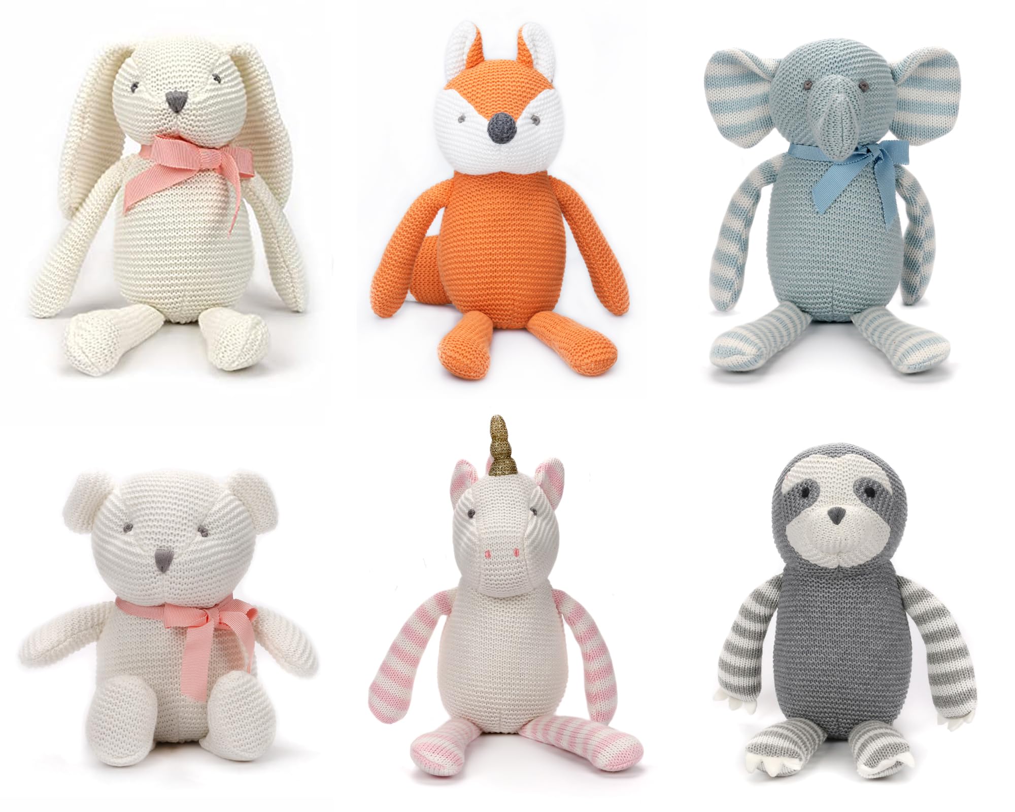 FLUFFYFUN  | 6-Piece Organic Baby Toy Set